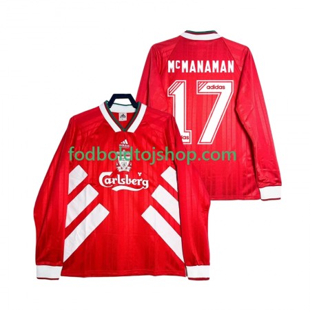 Liverpool MCMANAMAN 17 1993 1995 Retro Hjemme trøje L/S